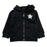 John Richmond Felpa con Zip E Cappuccio Tinta Unita per Neonata RIP26129FE NERO JOHN RICHMOND 