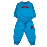 John Richmond Completo 2 Pezzi Felpa-Pantalone Tinta Unita per Neonato RIP26136CF AZZURRO JOHN RICHMOND 