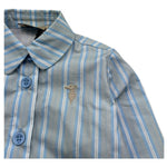 Trussardi Camicia Manica Lunga Tinta Unita per Neonato TIP26107CA AZZURRO TRUSSARDI 