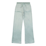 Juicy Couture Pantalone In Velluto Tinta Unita per Bambina JBX6490 VERDE ACQUA JUICY COUTURE 