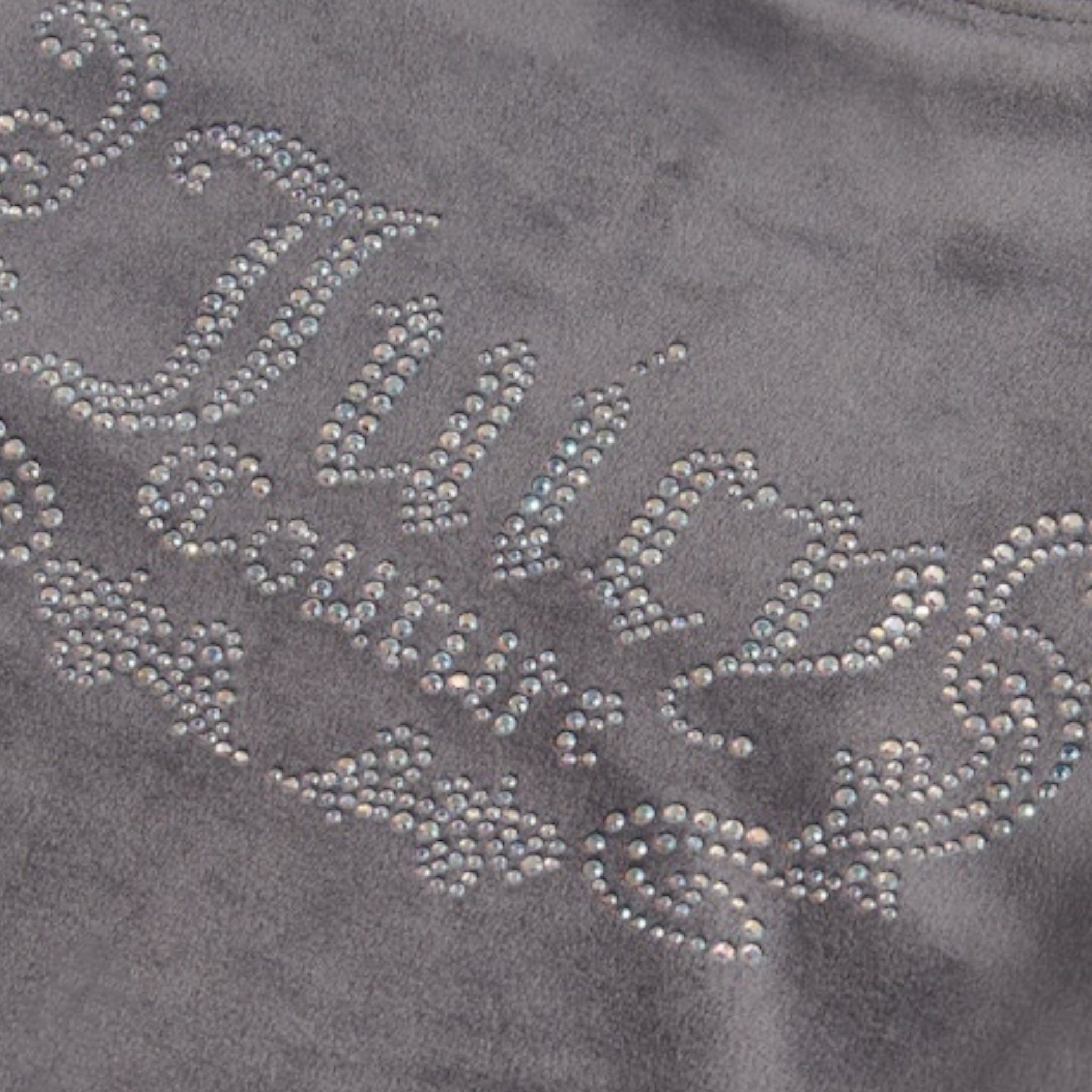 Juicy Couture Felpa Tinta Unita Girocollo con Brillantini per Bambina JBX6496 GRIGIO JUICY COUTURE 