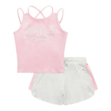 Juicy Couture Completo 2 Pezzi Canotta-Shorts Bicolore per Bambina JBX6509X ROSA JUICY COUTURE 