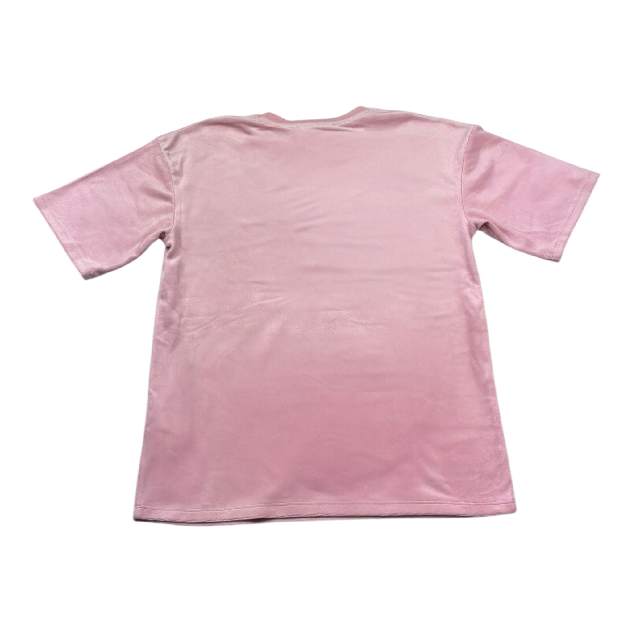 Juicy Couture T-Shirt In Velluto Tinta Unita per Bambina JBX6618 ROSA JUICY COUTURE 