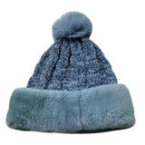 Juicy Couture Set Cappello-Sciarpa Tinta Unita per Bambina JBX6636 AZZURRO JUICY COUTURE 