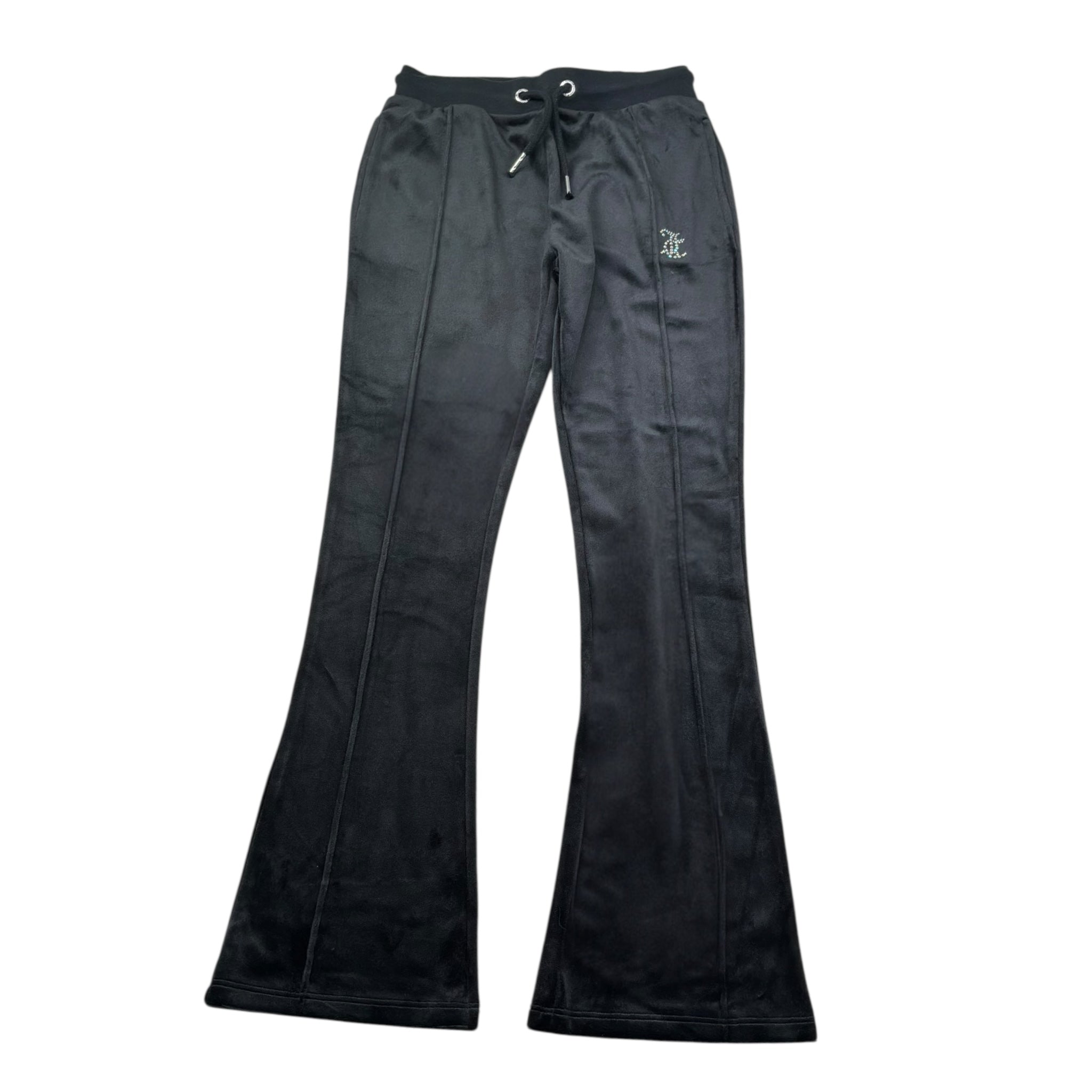 Juicy Couture Pantalone Tinta Unita In Velluto  per Bambina JBX6741 NERO JUICY COUTURE 