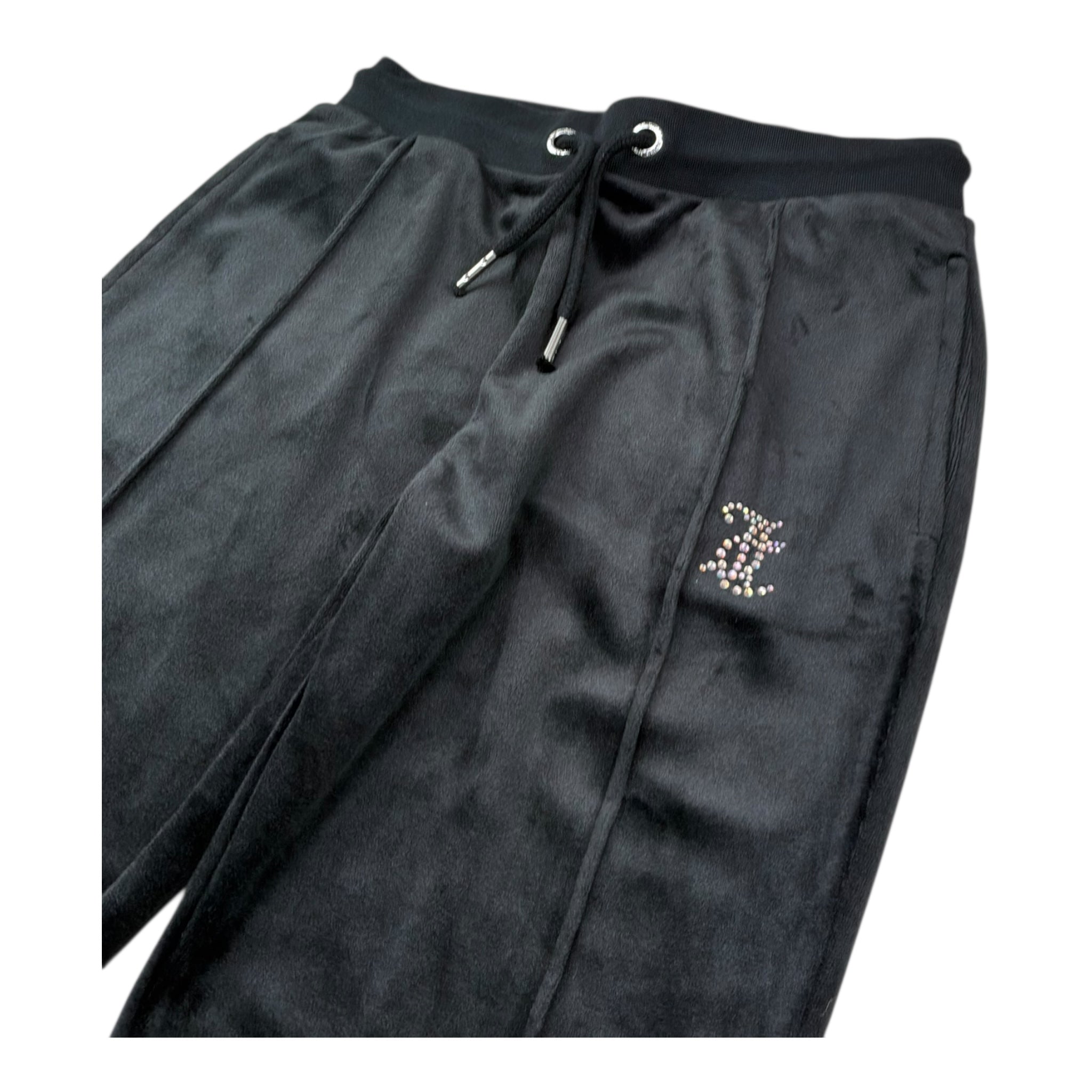 Juicy Couture Pantalone Tinta Unita In Velluto  per Bambina JBX6741 NERO JUICY COUTURE 