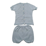 Juliana Completo 2 Pezzi T-Shirt Maglia-Culotte per Neonata 25070 AZZURRO JULIANA 
