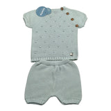 Juliana Completo 2 Pezzi T-Shirt Maglia-Culotte per Neonato 25071 VERDE ACQUA JULIANA 