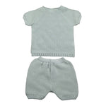 Juliana Completo 2 Pezzi T-Shirt Maglia-Culotte per Neonato 25071 VERDE ACQUA JULIANA 
