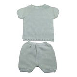Juliana Completo 2 Pezzi T-Shirt Maglia-Culotte per Neonato 25071 VERDE ACQUA JULIANA 