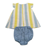 Juliana Abito Mezza Manica con Culotte per Neonata 25150 MULTICOLOR JULIANA 
