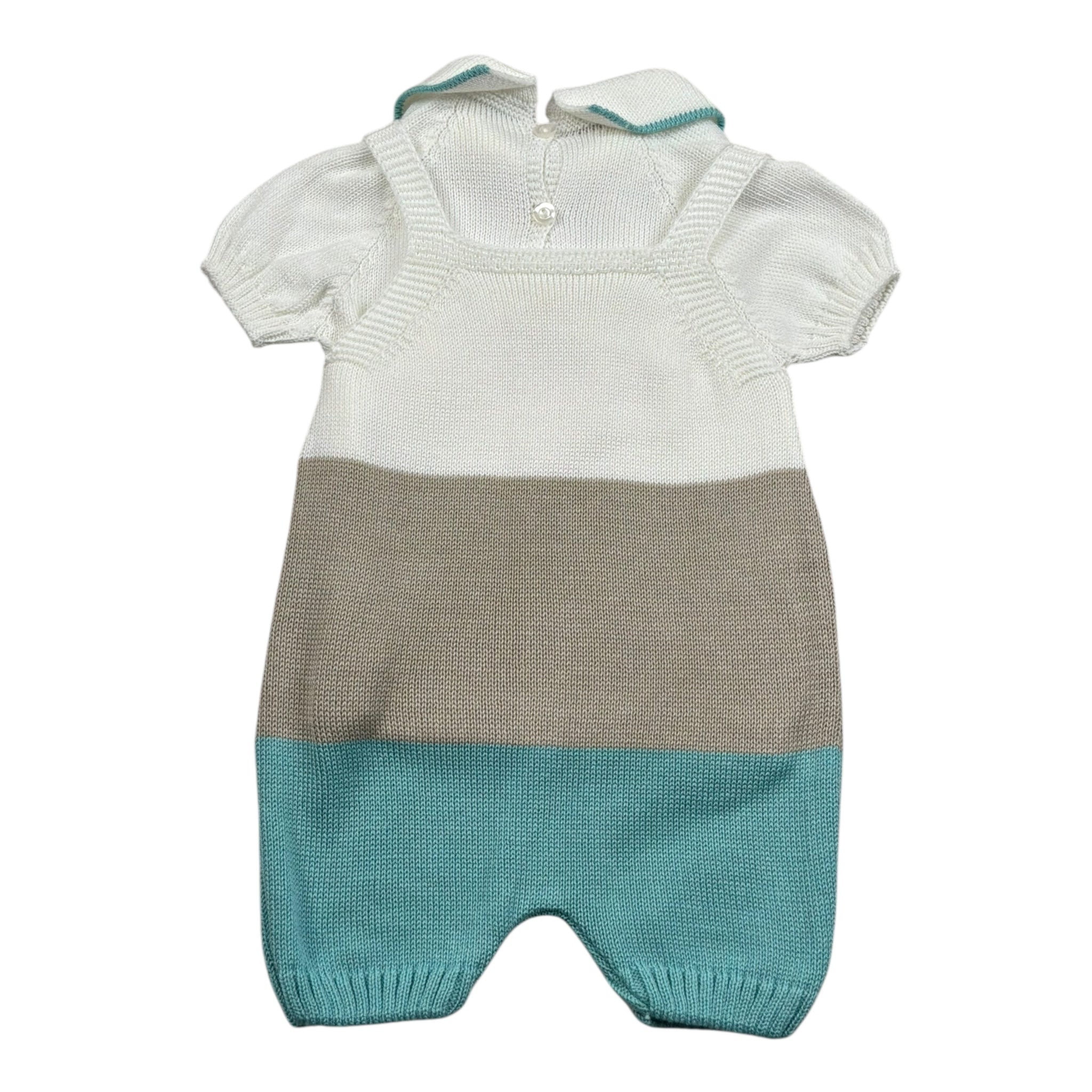 Juliana Completo 2 Pezzi Maglia-Pagliaccetto per Neonato 25201 PANNA JULIANA 