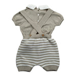Juliana Completo 2 Pezzi Maglia-Salopette per Neonato 25202 BEIGE JULIANA 