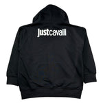 Just Cavalli Felpa con Zip E Cappuccio Tinta Unita con Logo per Bambino JBP26008FE NERO JUST CAVALLI 