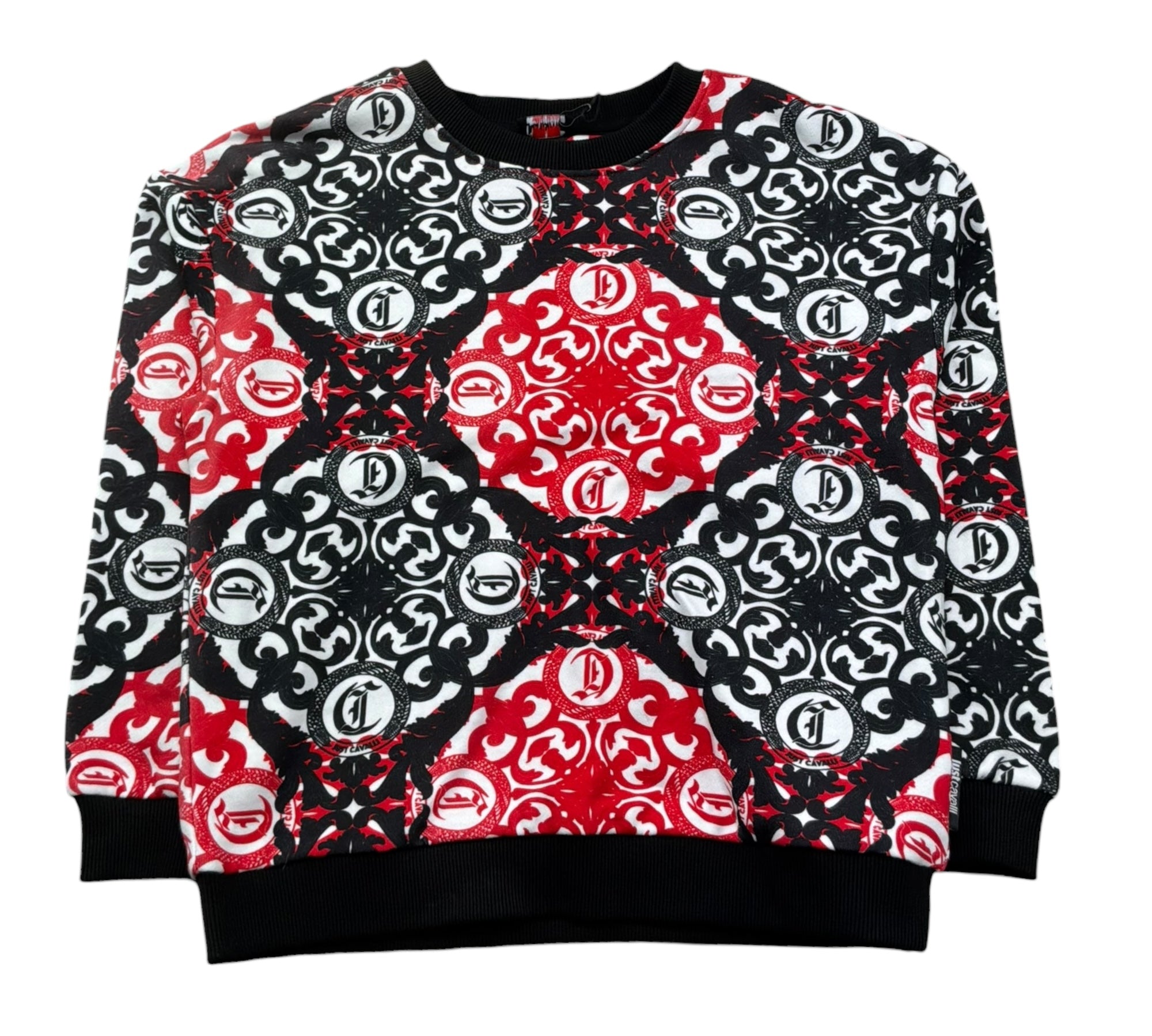Just Cavalli Felpa Chiusa Girocollo Stampa Fantasia per Bambino JBP26049FE MULTICOLOR JUST CAVALLI 