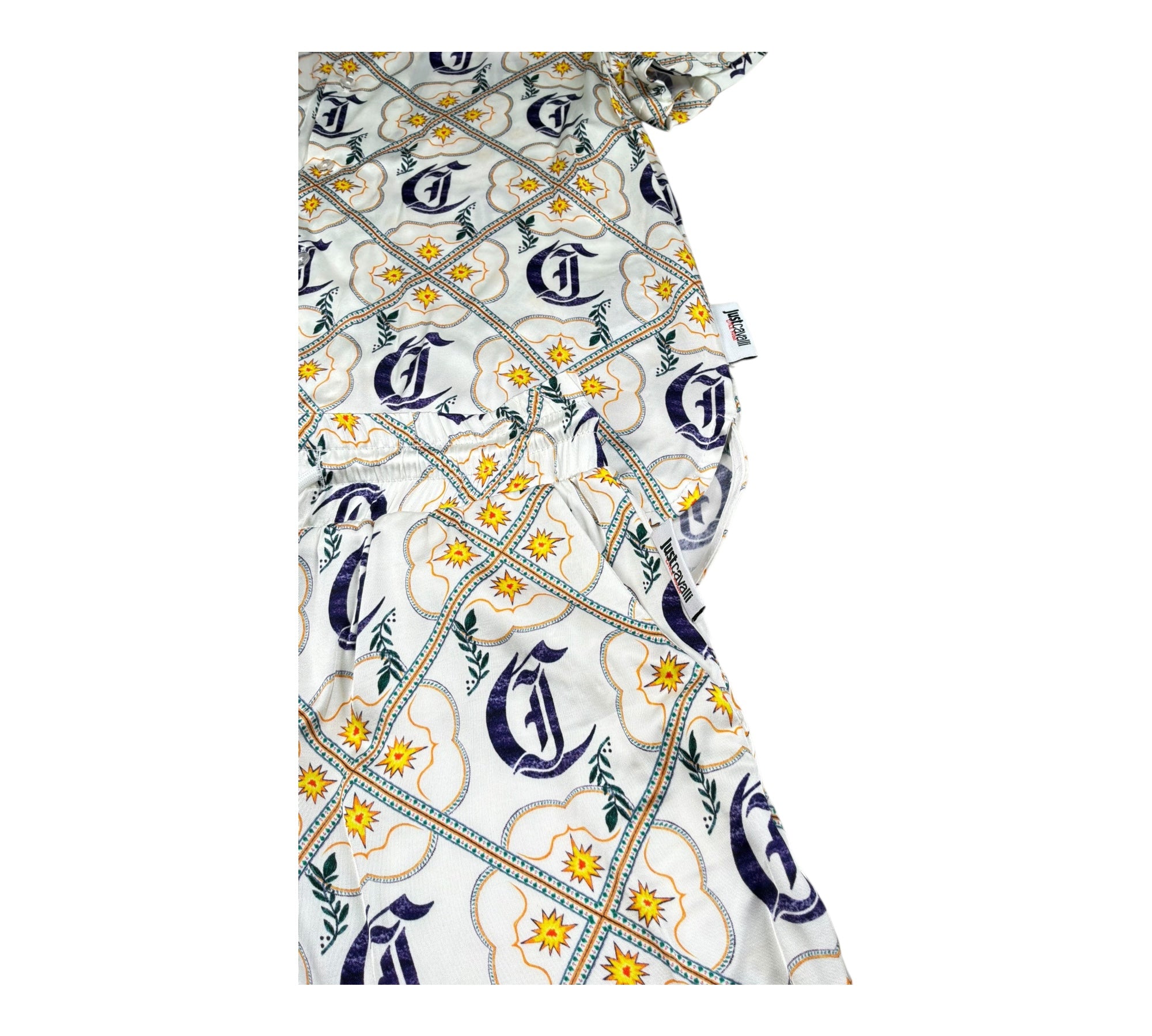 Just Cavalli Completo 2 Pezzi Camicia-Bermuda per Bambino JBP26084CE PANNA JUST CAVALLI 
