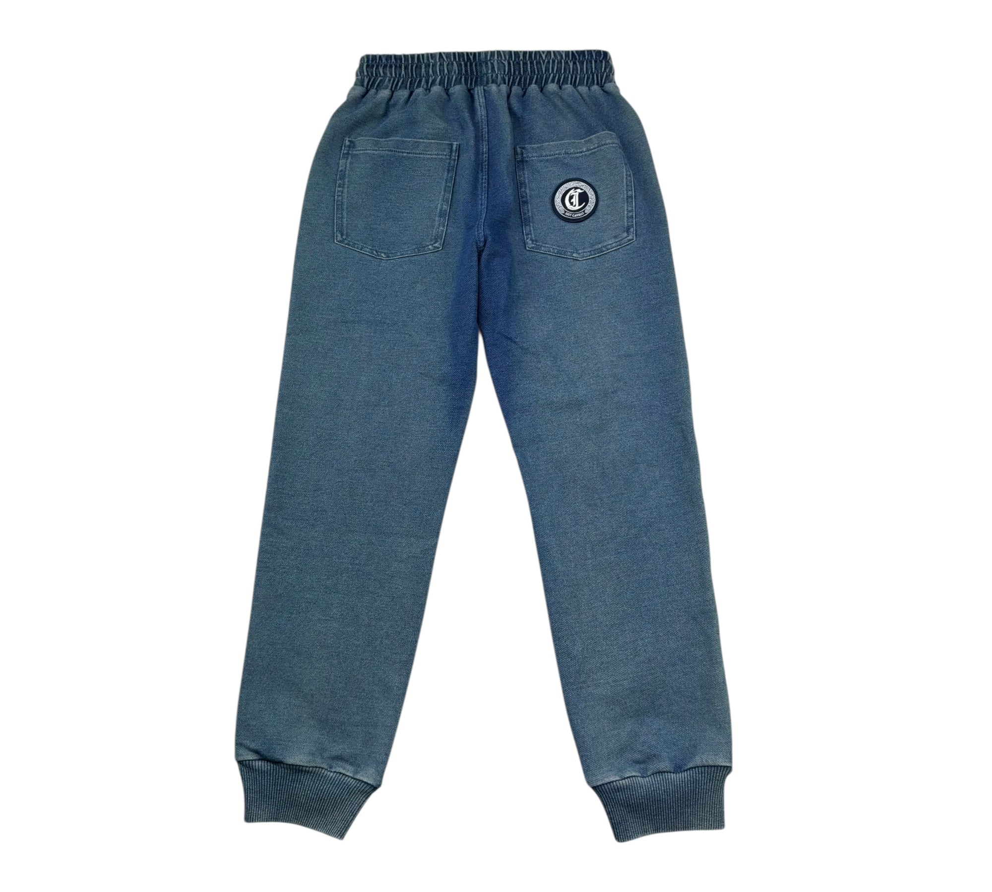 Just Cavalli Jeans Tinta Unita con Elastico In Vita per Bambino JBP26130PA BLU JUST CAVALLI 