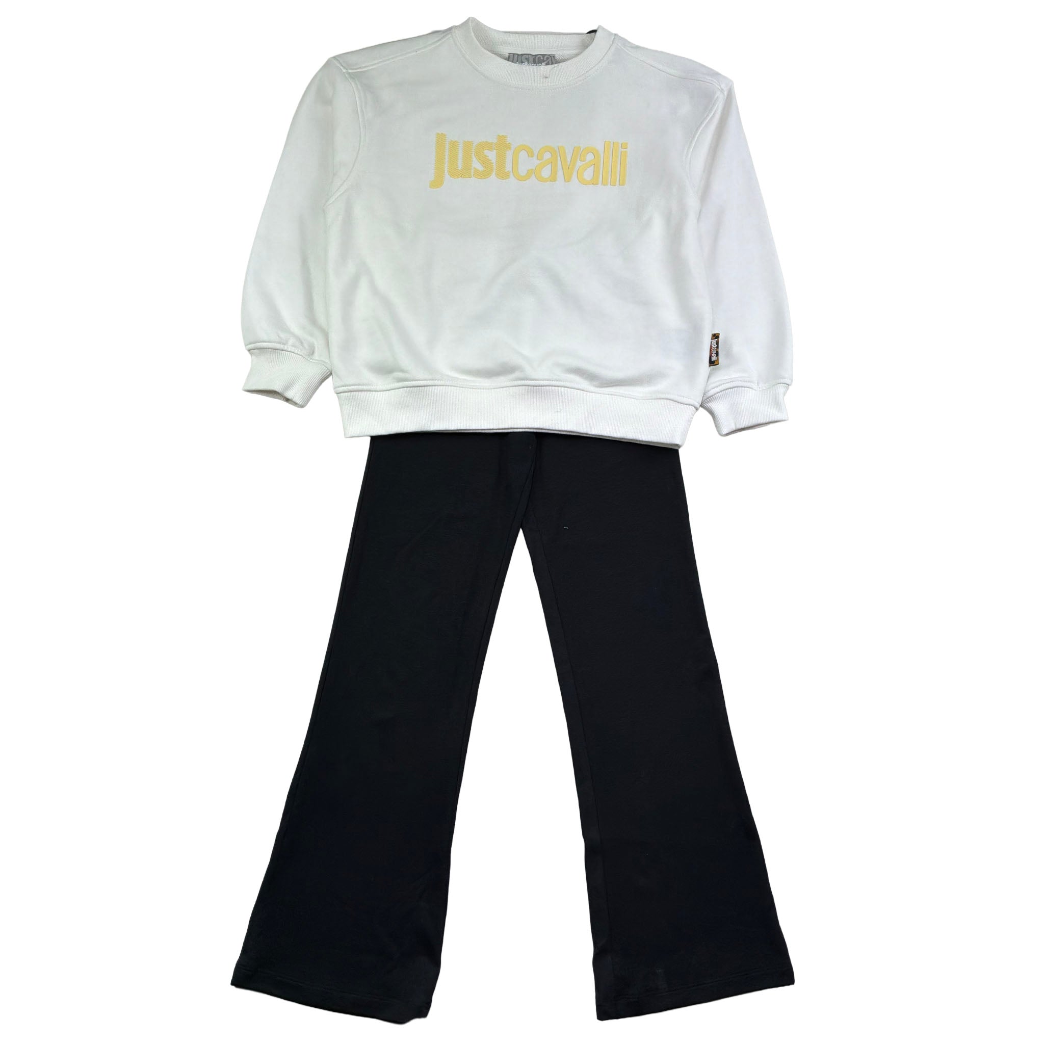 Just Cavalli Completo 2 Pezzi Felpa-Pantalone per Bambino JGP26011CF BIANCO/NERO JUST CAVALLI 