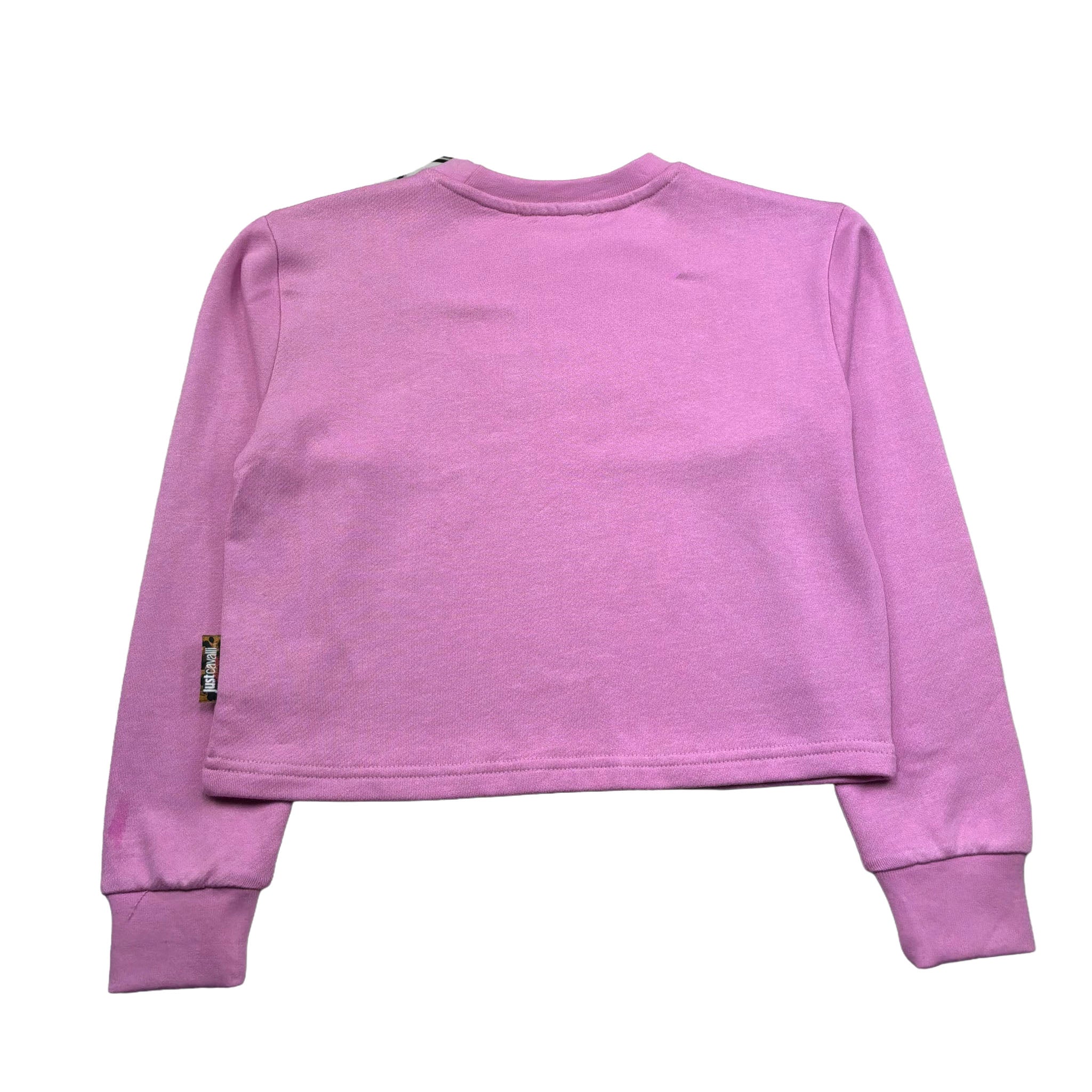 Just Cavalli Felpa Chiusa Girocollo Tinta Unita con Logo per Bambina JGP26042FE ROSA JUST CAVALLI 