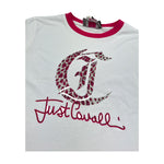 Just Cavalli T-Shirt Girocollo Tinta Unita con Stampe per Bambino JGP26054TS BIANCO JUST CAVALLI 