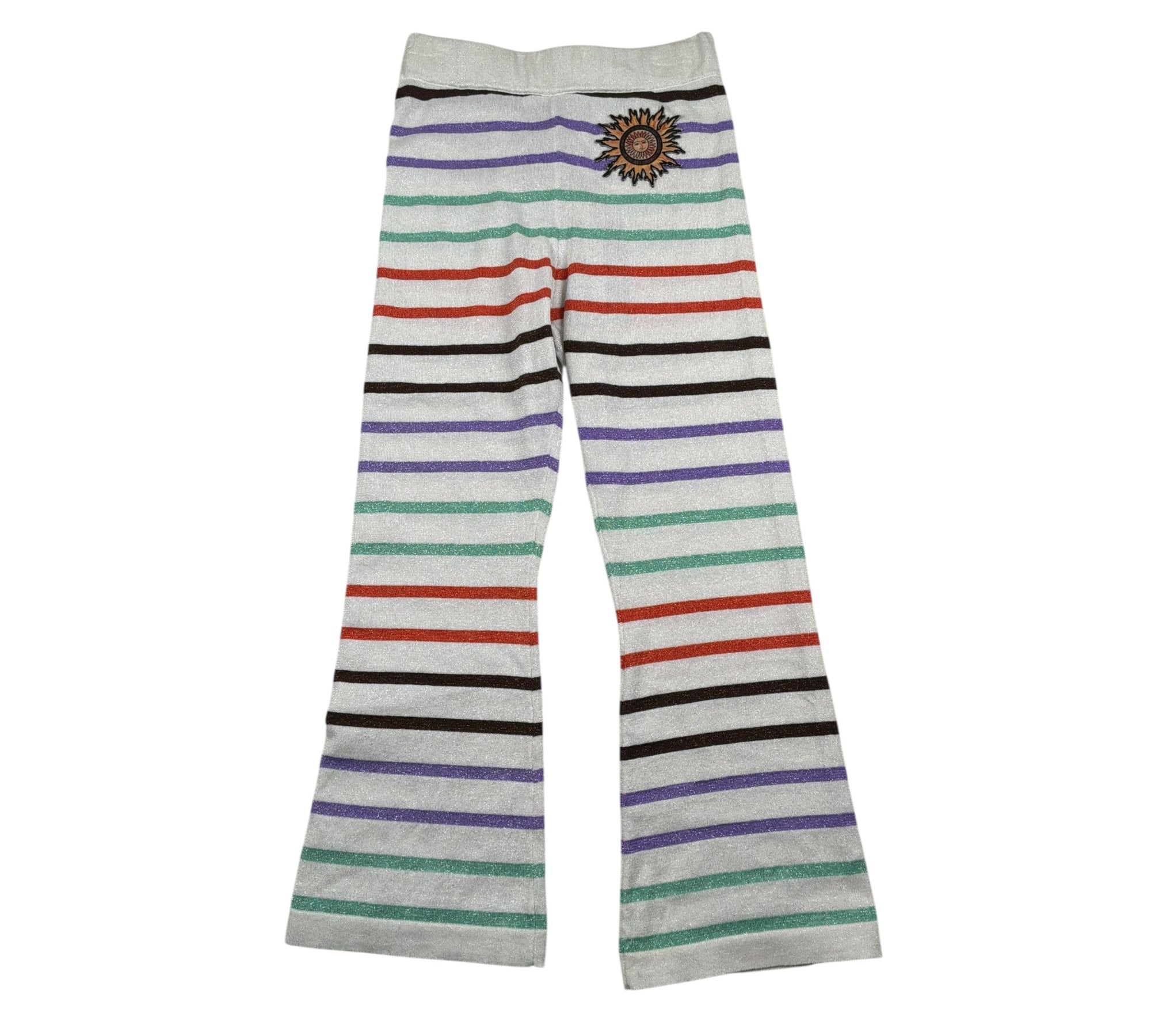 Just Cavalli Pantalone Modello Zampa Fantasia A Righe per Bambina JGP26087PA PANNA JUST CAVALLI 