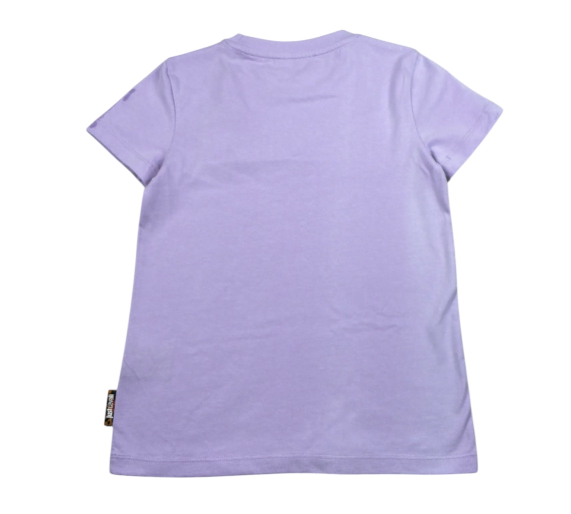 Just Cavalli T-Shirt Girocollo Tinta Unita con Logo per Bambina JGP260\4TS LILLA JUST CAVALLI 