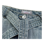 Just Cavalli Gonna In Denim Tinta Unita con Cintura per Bambina JGP26118GO AZZURRO JUST CAVALLI 
