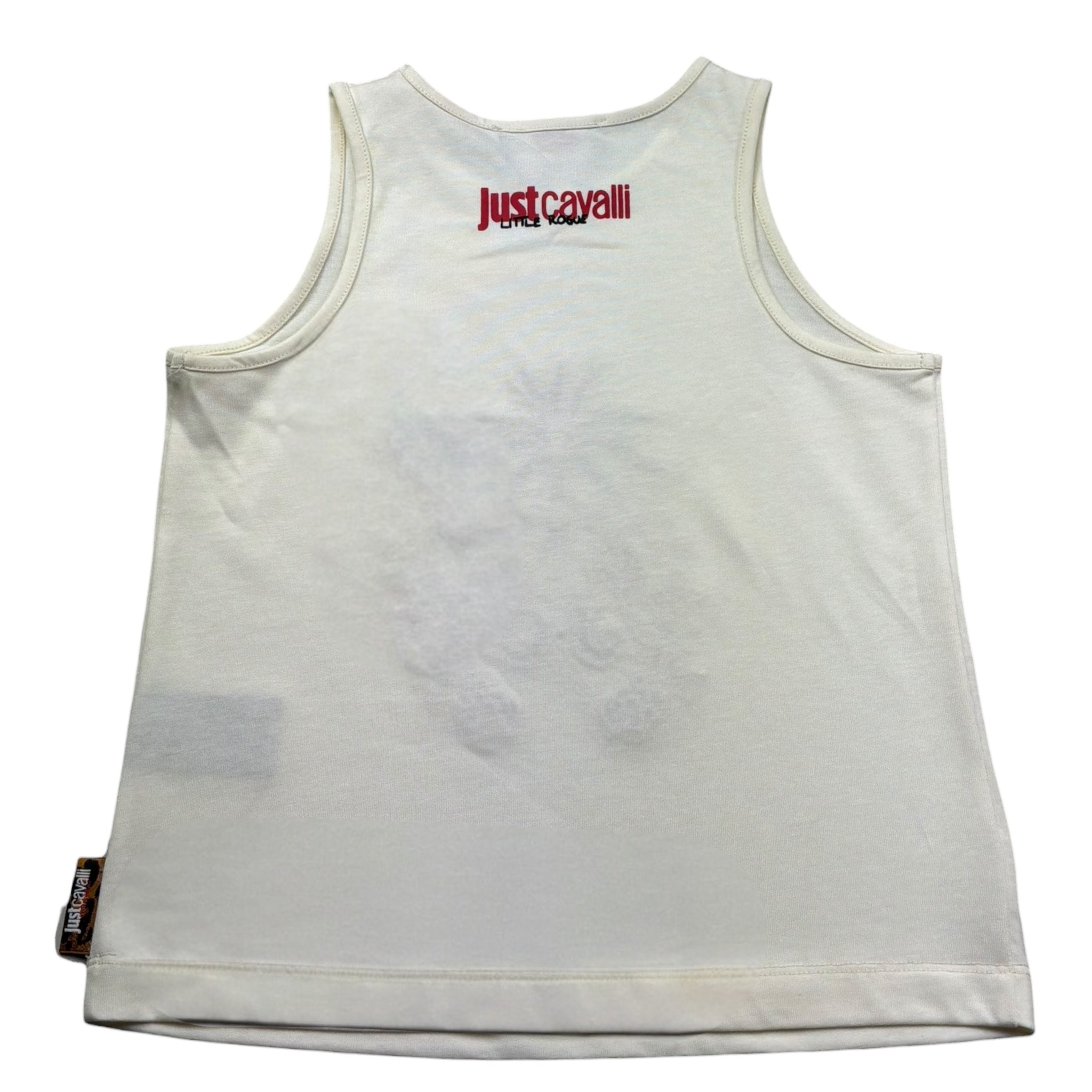 Just Cavalli Canotta Girocollo Tinta Unita con Trafori per Bambina JGP26135CN AVORIO JUST CAVALLI 