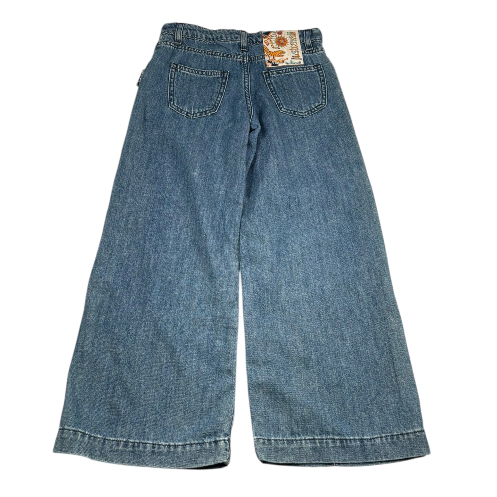 Just Cavalli Jeans Tinta Unita con Girovita Regolabile per Bambina JGP26137JE BLU JUST CAVALLI 