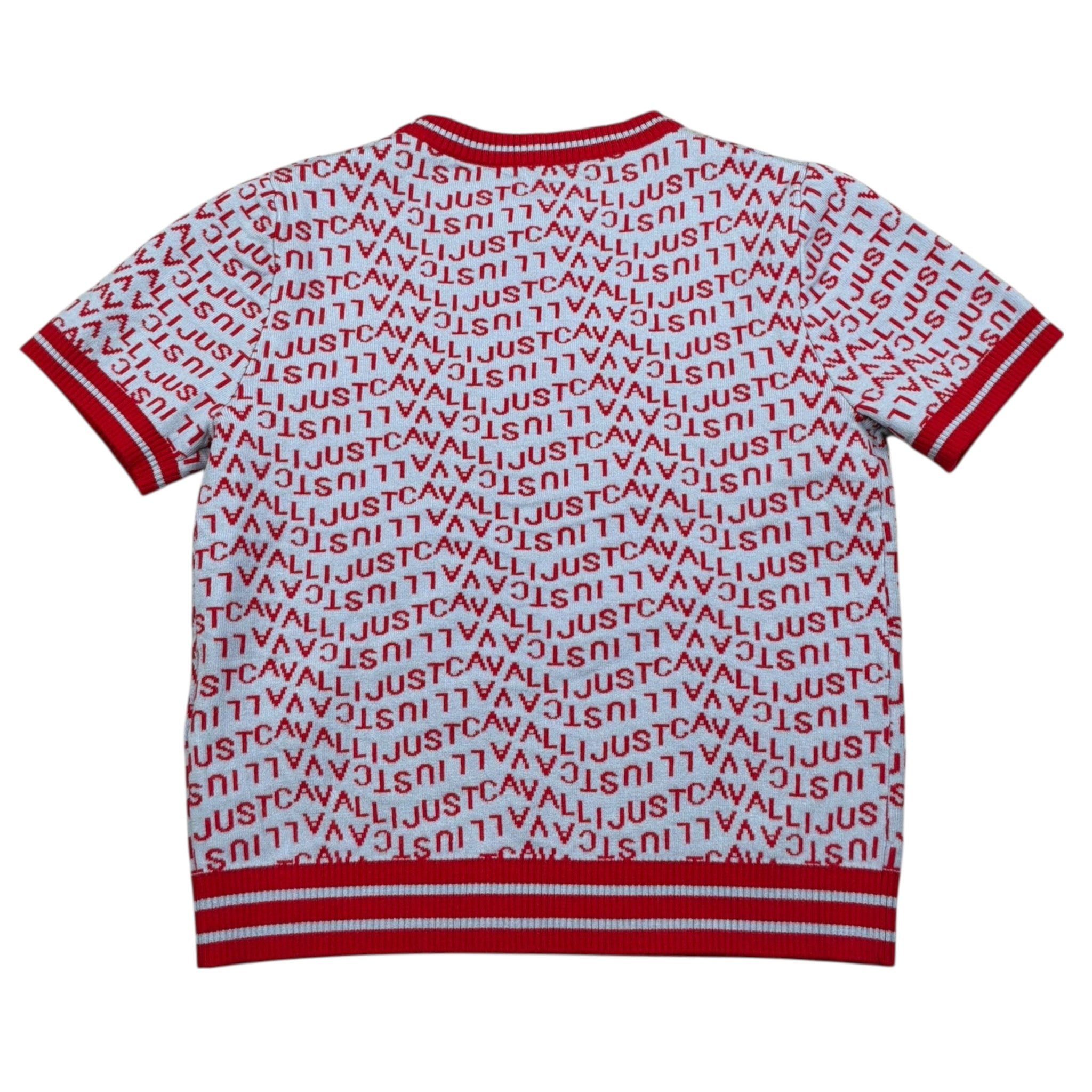 Just Cavalli T-Shirt Girocollo Stampa Fantasia Logo per Bambina JGP26153TS BIANCO JUST CAVALLI 