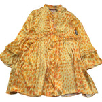 Just Cavalli Abito Manica Lunga Tinta Unita con Stampe Baci per Bambina JGP26203VE GIALLO JUST CAVALLI 