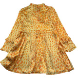 Just Cavalli Abito Manica Lunga Tinta Unita con Stampe Baci per Bambina JGP26203VE GIALLO JUST CAVALLI 