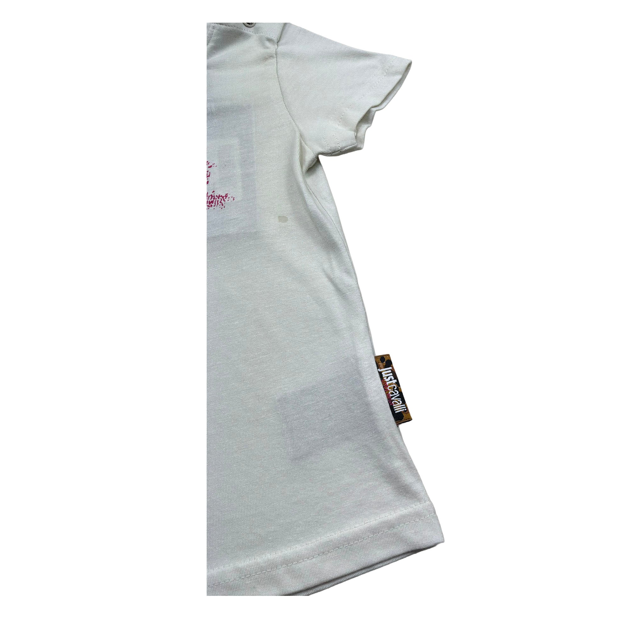 Just Cavalli T-Shirt Girocollo Tinta Unita con Stampa per Neonata JIP26002TS PANNA JUST CAVALLI 