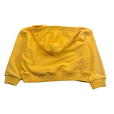 felpa tinta unita con cappuccio e stampa JIP26038FE GIALLO JUST CAVALLI 