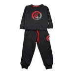 Just Cavalli Completo 2 Pezzi Felpa-Pantalone Tinta Unita per Neonato JIP26057CF NERO JUST CAVALLI 