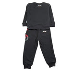 Just Cavalli Completo 2 Pezzi Felpa-Pantalone Tinta Unita per Neonato JIP26057CF NERO JUST CAVALLI 