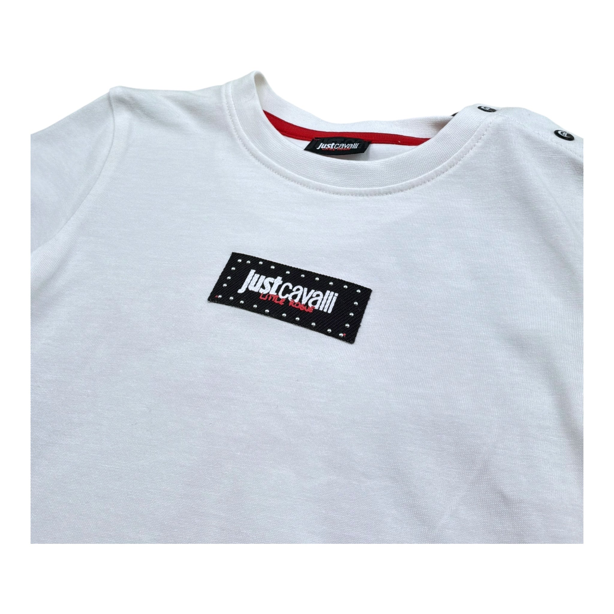 Just Cavalli Completo 2 Pezzi T-Shirt-Bermuda per Neonato JIP26059CJ BIANCO/NERO JUST CAVALLI 
