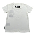 Just Cavalli T-Shirt Girocollo Tinta Unita con Stampa per Neonato JIP26065TS BIANCO JUST CAVALLI 