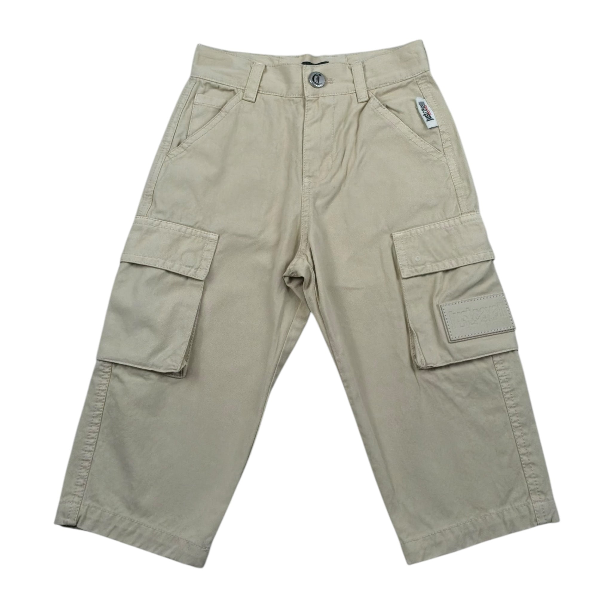 Just Cavalli Pantalone Tinta Unita con Girovita Regolabile per Neonato JIP26096PA BEIGE JUST CAVALLI 