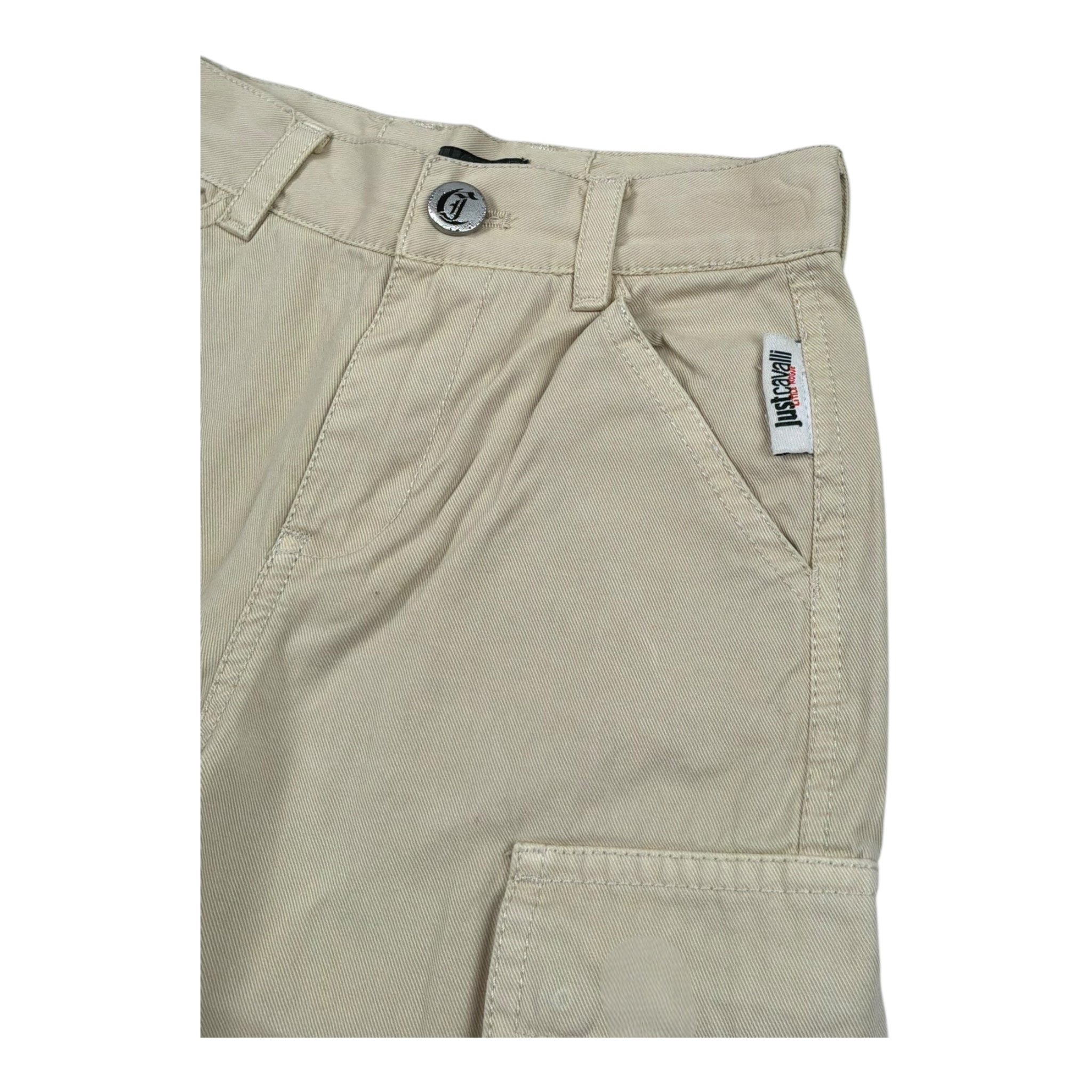 Just Cavalli Pantalone Tinta Unita con Girovita Regolabile per Neonato JIP26096PA BEIGE JUST CAVALLI 