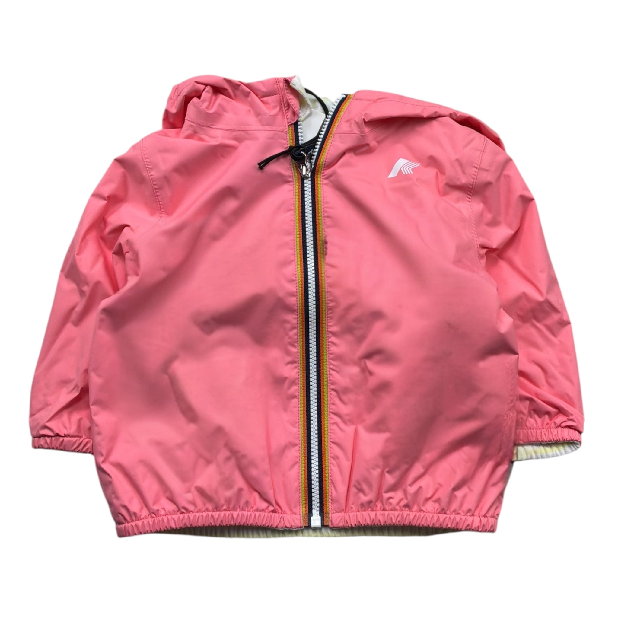 K-Way Giubbino Tinta Unita con Zip E Cappuccio per Neonata K2132MW ROSA K-WAY 