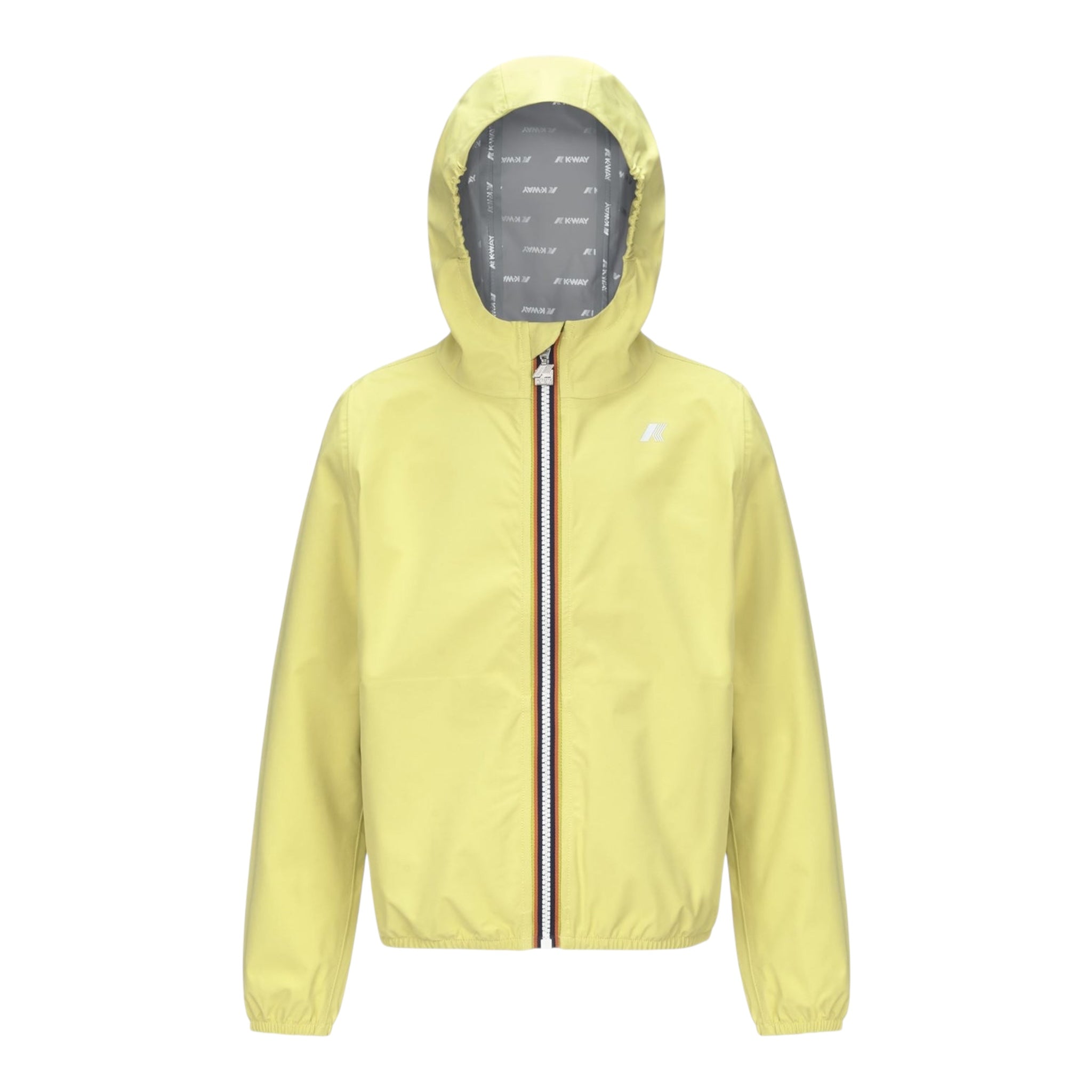 K-Way Giubbino Tinta Unita con Cappuccio per Bambino K21371WJ VERDE K-WAY 