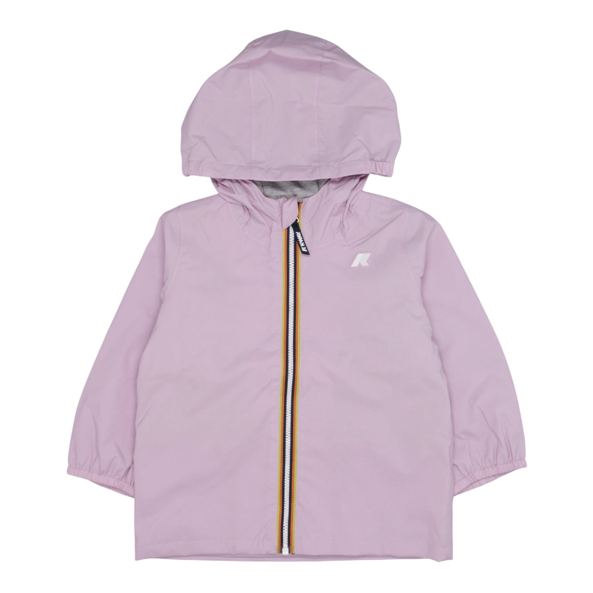 K-Way Giubbino Tinta Unita con Zip E Cappuccio per Bambina K2148NW LILLA K-WAY 
