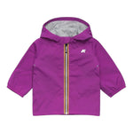 K-Way Giubbino Tinta Unita con Zip E Cappuccio per Neonata K2148NWN VIOLA K-WAY 