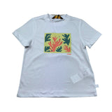 K-Way T-Shirt Girocollo Tinta Unita con Stampa per Bambina K2151RW BIANCO K-WAY 