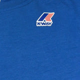 K-Way T-Shirt Girocollo Tinta Unita con Logo per Bambino K4114WWX COBALTO K-WAY 