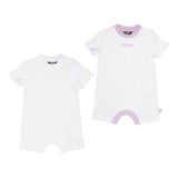 K-Way Set 2 Pagliaccetti Tinta Unita per Neonata K4124VWA BIANCO K-WAY 