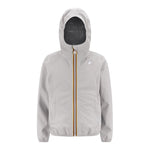 K-Way Giubbino Tinta Unita con Zip E Cappuccio per Bambino K4125CW GRIGIO K-WAY 