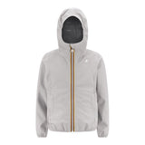 K-Way Giubbino Tinta Unita con Zip E Cappuccio per Bambino K4125CW GRIGIO K-WAY 
