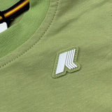 K-Way T-Shirt Girocollo Tinta Unita con Logo per Neonato K4125LWX VERDE K-WAY 